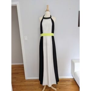 ☀️ SALE ☀️ Neon Accent Halter, Maxi Dress